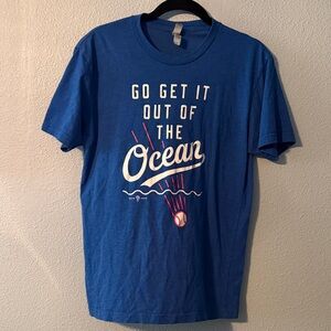 Blue Baseball Graphic T-Shirt